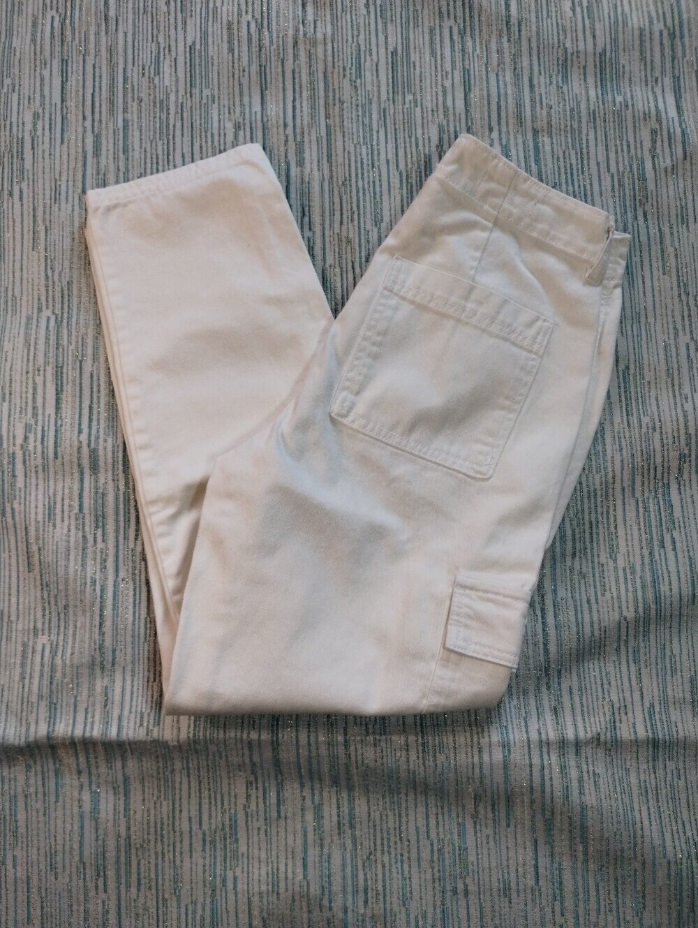 Universal Thread Women's White Boyfriend Jeans